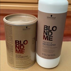 Schwarzkopf Blonde Me Bleach and 30 Vol Developer